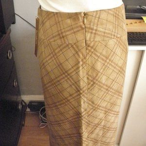 New Plaid pattern pencil style skirt